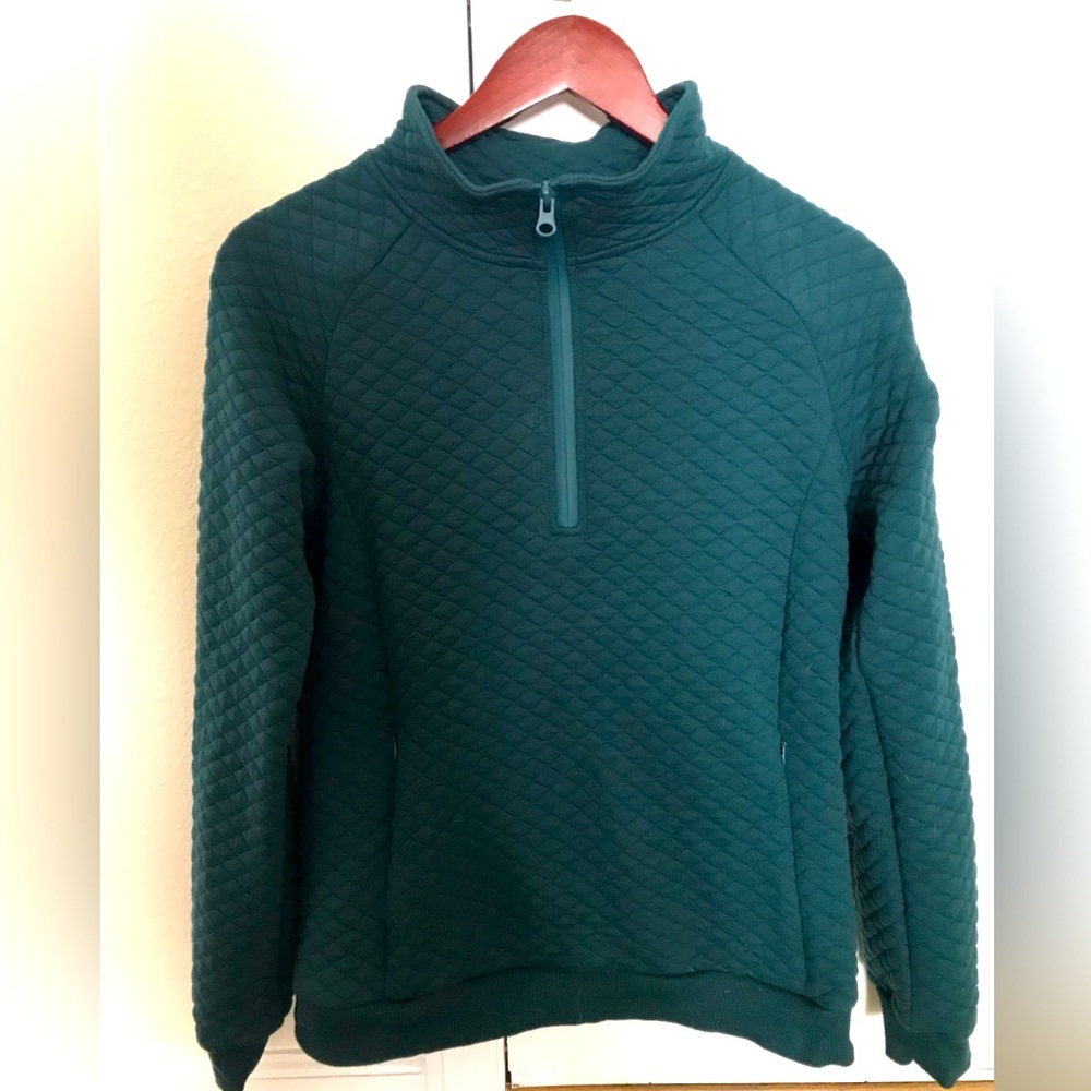 Senita Athletics Quilted Lux Pullover, Pacific